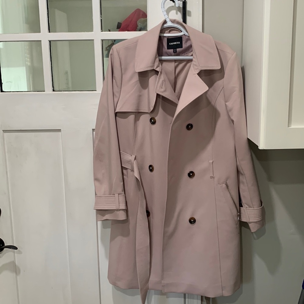 Express Womens Mauve Peacoat, size L